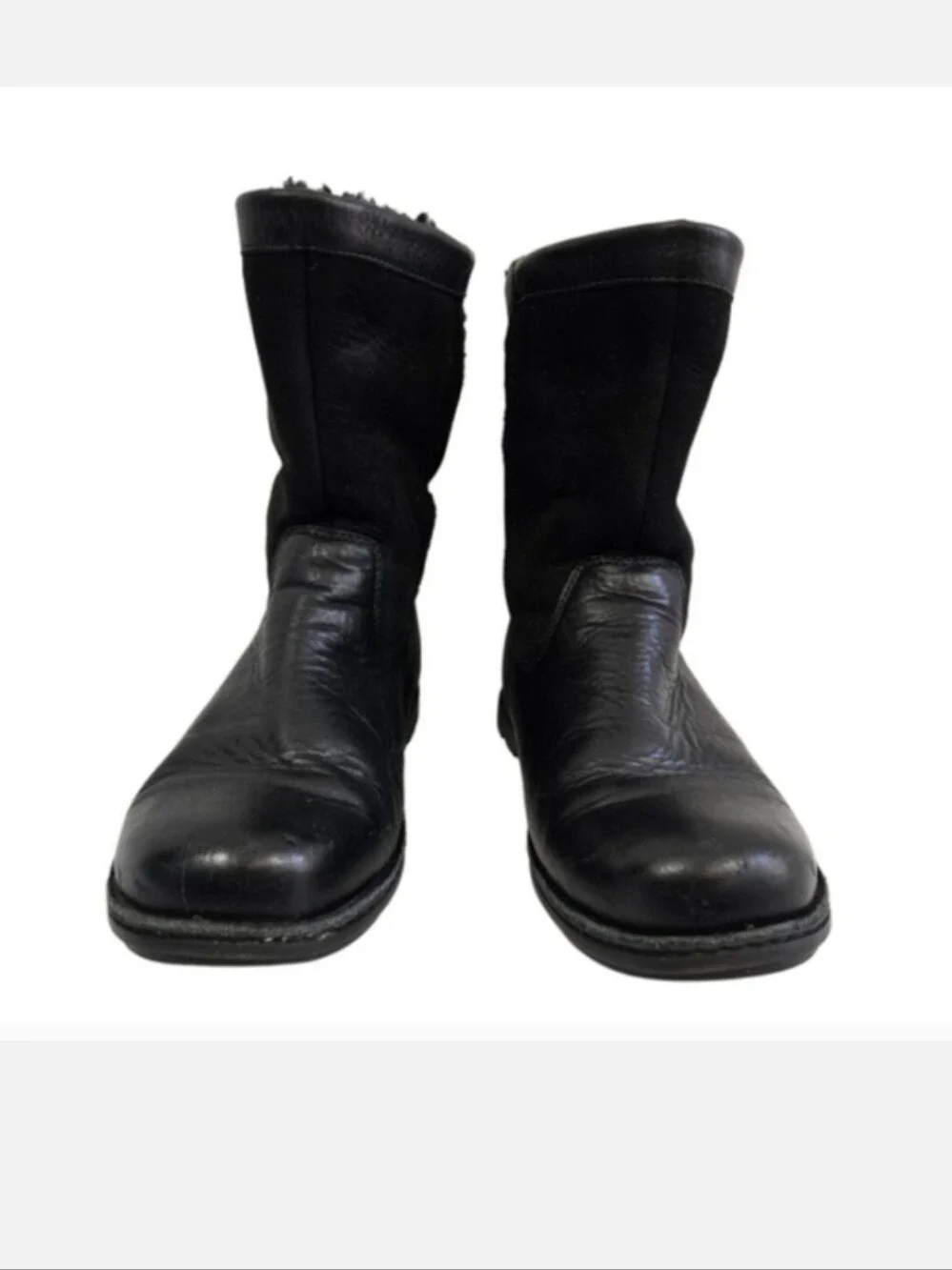 UGG Beacon Black Leather Boots